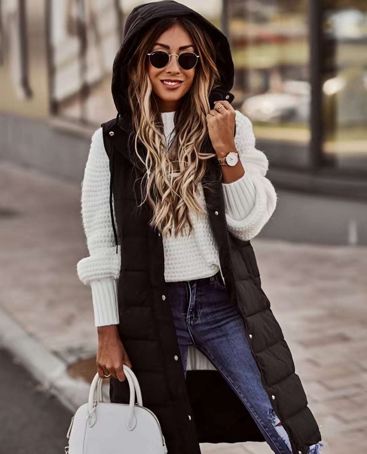 Whiley Calf Length Vest