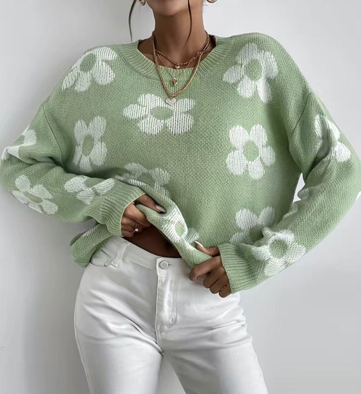 Paxton Flower Sweater