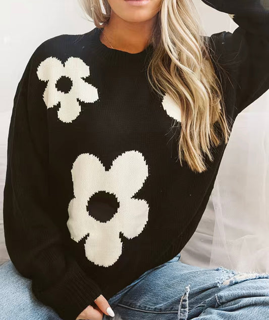 Black Poppy Sweater
