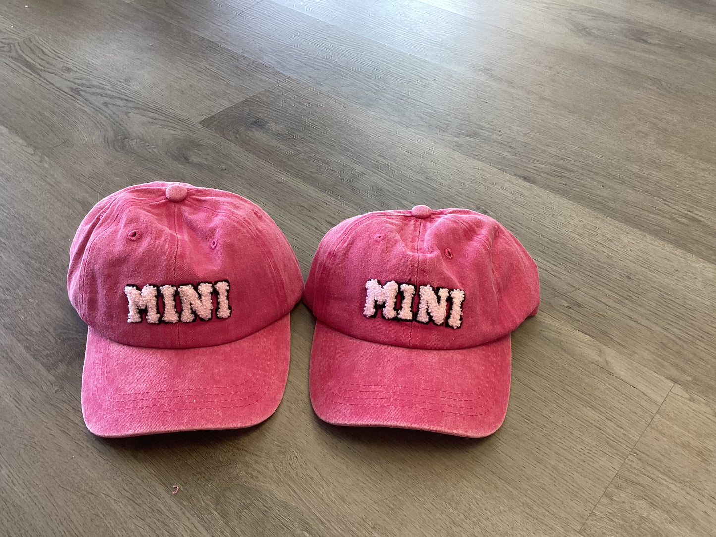 Mini chenille letter hat