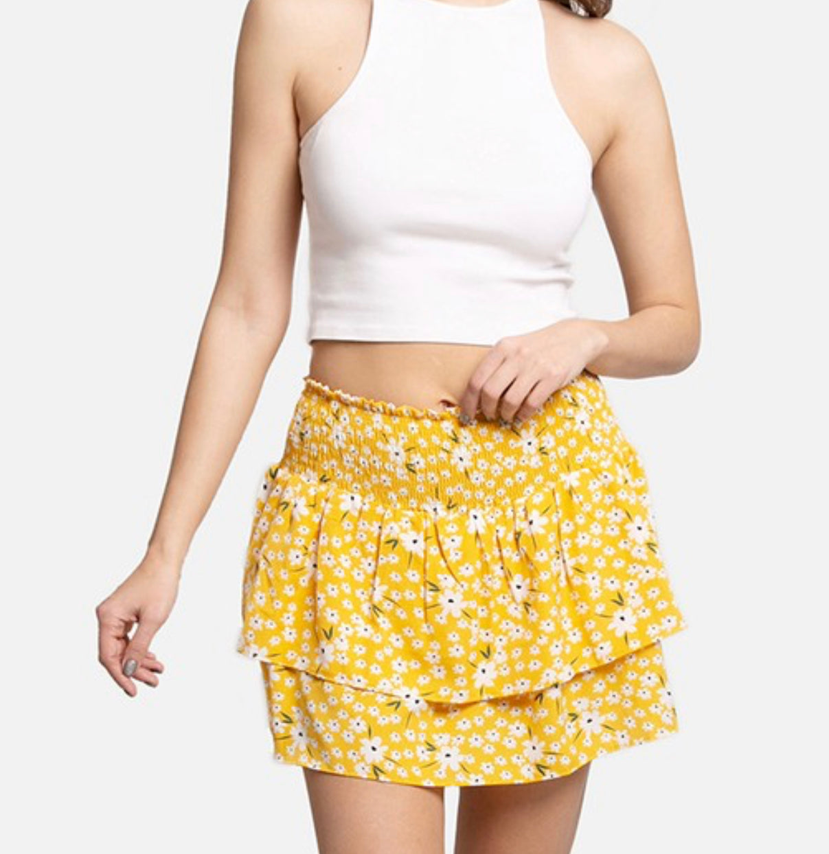Daisy Yellow Skort