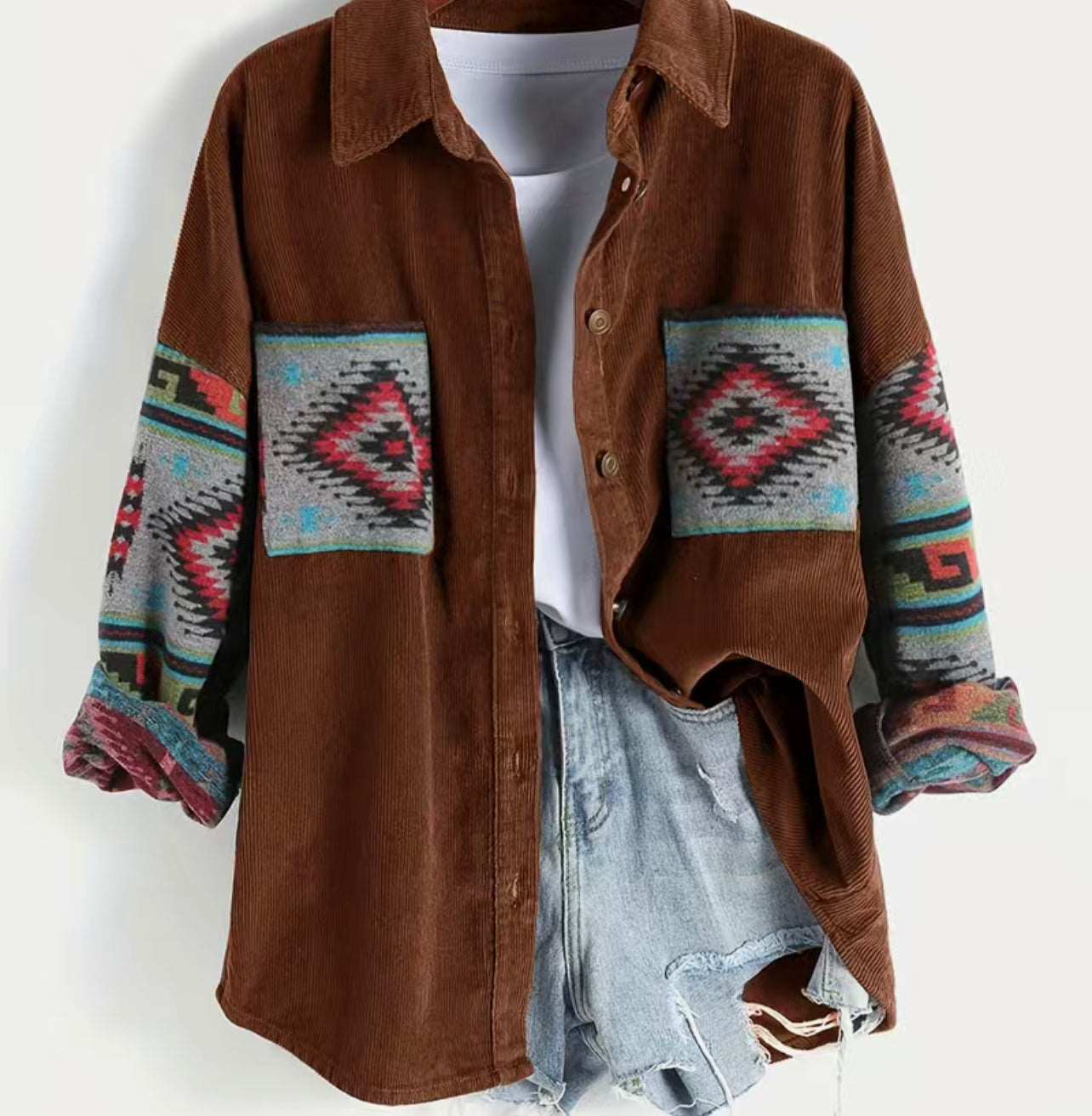 Aztec Corduroy Jacket
