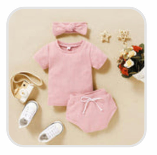 Violet blush pink 3piece set