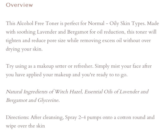 Joppa Lavender Toner