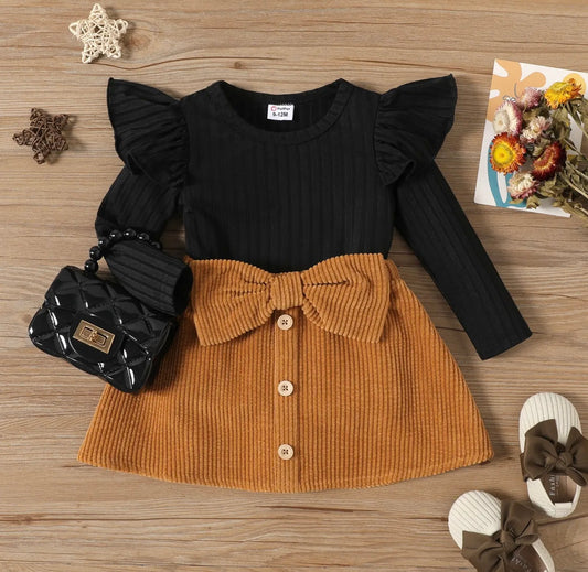 Reba Corduroy Skirt Set