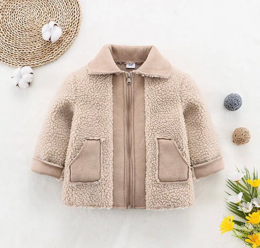 Tan Sherpa Shacket