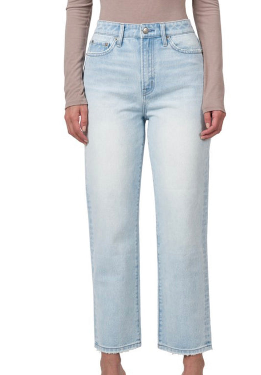 Zenana Crop Flare Denim